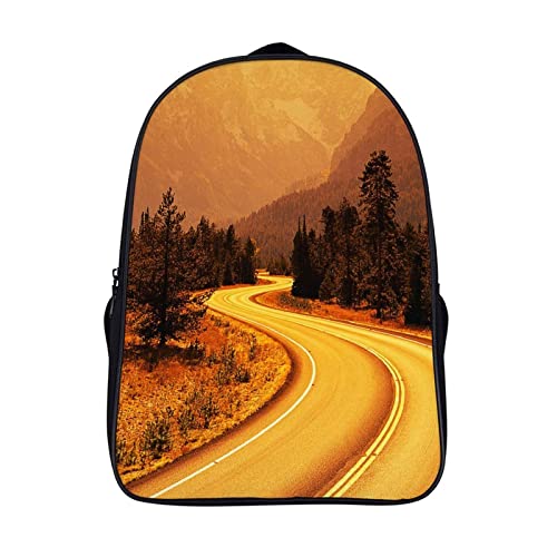 Cartable route enfants style 3D cool avec grand compartiment étudiant