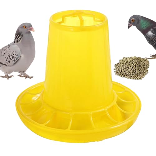Samuliy Comederos de pollo sin desperdicio, comedero de codorniz, comedero de pollo sin ensuciar, comedero simple para patos, accesorios estables para gallineros, suministros de pollo para cría
