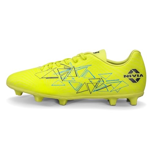 Image of Nivia Carbonite 7.0 Football Stud for Men, TPU Sole with Synthetic Leather Upper, Die Cut Lightweight Insole, Ideal for Soft and Hard Grassy Ground Surfaces