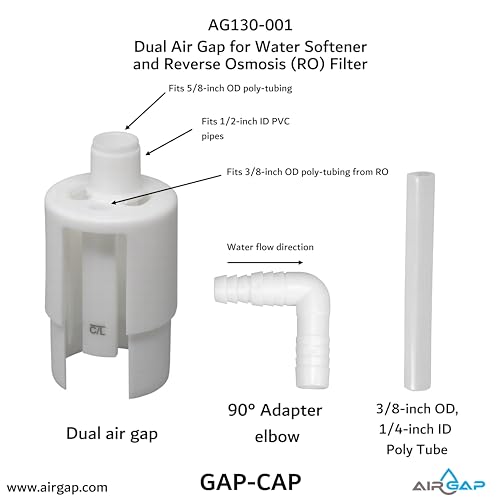 Installed Dual Air Gap in Plumbing System