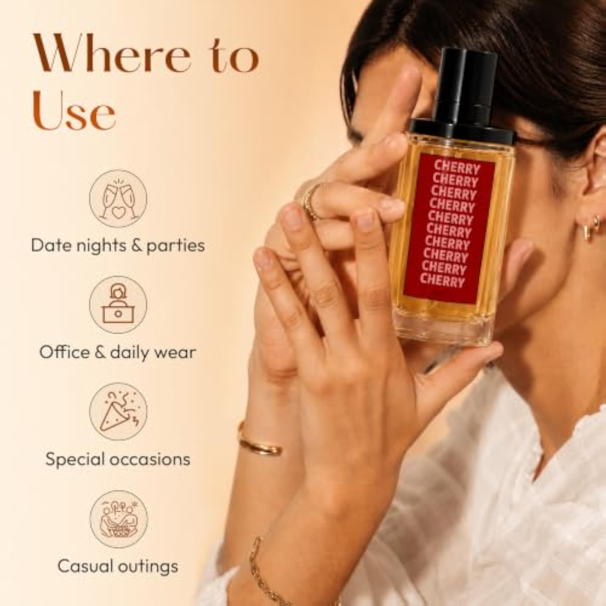 CIEL Cherry Perfume, Bold Sweet Gourmand Scent for Women