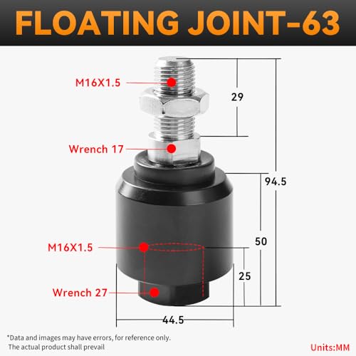 Image of Cylinder Pneumatic FD-63 Accessories M16*1.5 Universal Swing Floating Joint