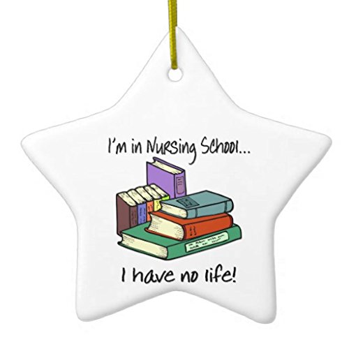 VEHFA Star Sharp Christmas Ornaments Nursing Student Ceramic Ornament