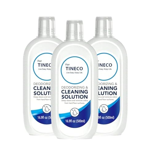 Floor Cleaning Solution - 500ml 16.9 Fl Oz Kompatibel mit Tineco IFLOOR 2 Complete, IFLOOR 3 Breeze Complete, Floor ONE S3 Series/S5/S5 COMBO/S5 Pro 2, Floor ONE S6/ S7 PRO/S7 COMBO(White 3pc)