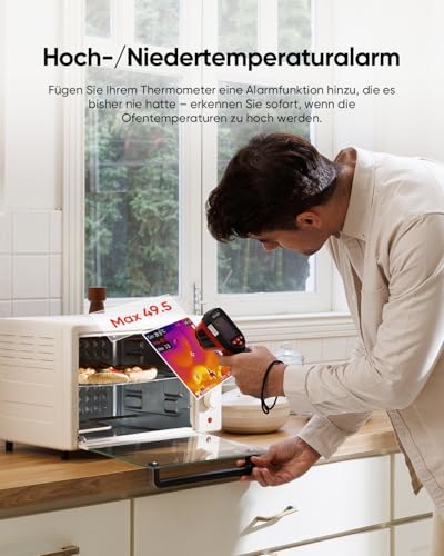 Eco Lite Thermometer, -20°C bis 550°C, Visuelles Thermometer, 2,4 Vollbild-Live-Tracking-Temperaturmesser, 96×96 IR-Auflösung, HVAC-Werkzeug, Dual-Modus, 14 Stunden Dauerbetrieb
