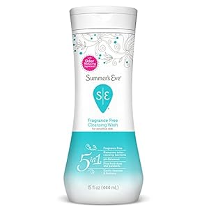 Summer’s Eve Fragrance Free Gentle Daily All Over Feminine Body Wash, Removes Odor, Feminine Wash pH Balanced, 15 fl oz