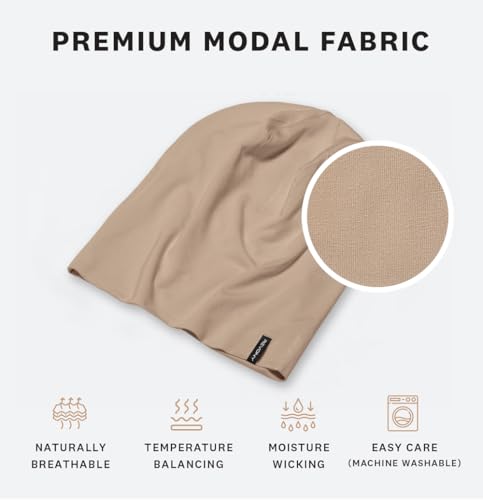 Image of Summer T-Shirt Beanie for Men & Women - Soft Modal - Slouchy Style