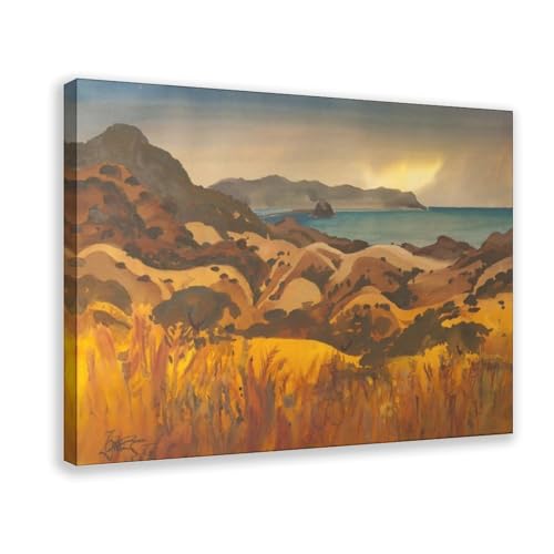 Impression sur toile haut de gamme de Milford Zornes décoration murale avec cadre