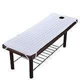 Solid Beauty Salon Massage Table Bed Sheet Massage SPA Treatment Bed Mattress with Breath Hole 190 * 80cm (white)