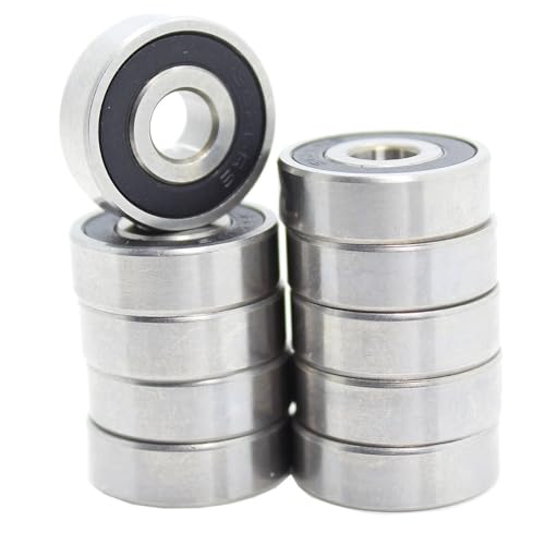 DUKUTS 626RS Bearing ABEC-5 (10PCS) 6x19x6 mm Rubber Sealed 626-2RS Ball Bearings 626 RS / 2RS