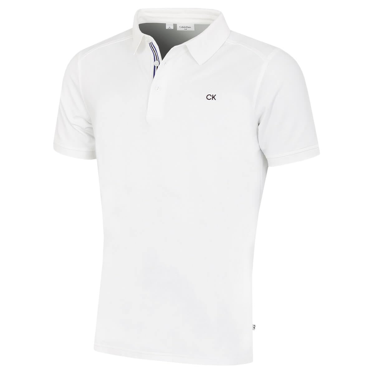 Calvin Klein Mens Campus Sport Golf Polo Shirt - White Sport - XXXXL