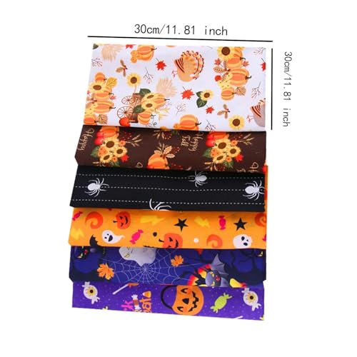 Kit de tissus en coton Halloween de 18 pièces pour la couture et patchwork - 5