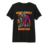 Great Smoky Mountains USA Bear Design Premium Tri-Blend T-Shirt