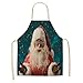 wsxcfyjh Fartuch kuchenny Pinafore bawełna len fartuchy świąteczne motyw zwierzęta nadruk fartuchy kuchenne unisex kolacja przyjęcie gotowanie śliniak sprzątanie fartuch-19_66X47cm_dla_dorosłego