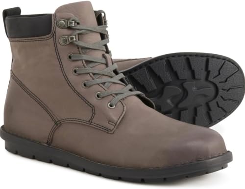 BORN Men's Sean Leather Boots, (Grey) (us_footwear_size_system, adult, men, numeric, medium, numeric_10)2