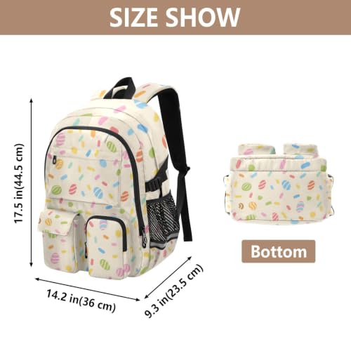 Mochilas de viaje beige de 44.5 cm para ordenador portátil y uso casual 3