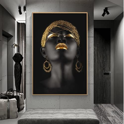 Tableau Peintures sur Toile Femme Africaine pour Valoriser un Mur Vide 40x60