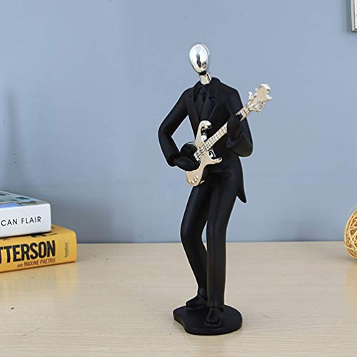 1 Unidade Os Stuffers Do Escritório Estatua De Guitarra Estatueta De Resina Estatuetas De Resina Dec