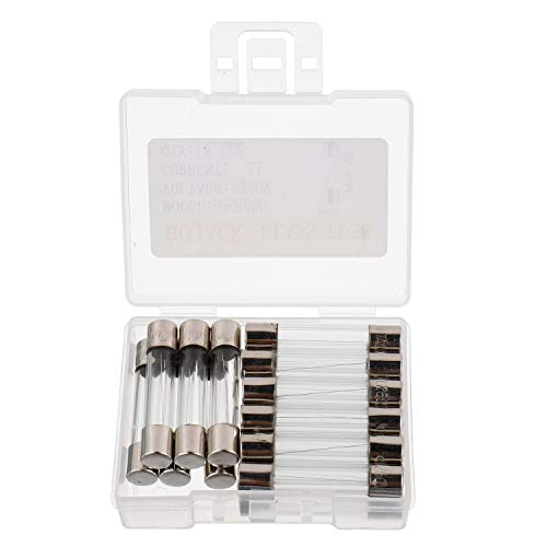 Image of BOJACK 6x30mm 1 A 1 amp 250 V 0.24x1.18 Inch Volt F1AL250V Fast-Blow Glass Fuses(Pack of 18 Pcs)