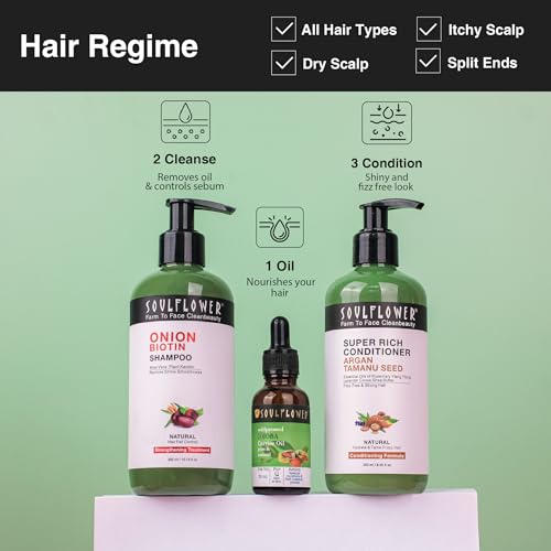 Image of Soulflower Cold-Pressed Jojoba Oil 100% Pure & Organic for Hair Growth, Glowing Face & Skin, Cuticles | Made with Pure Jojoba Seeds| Deeply Moisturising Anti-Ageing Oil