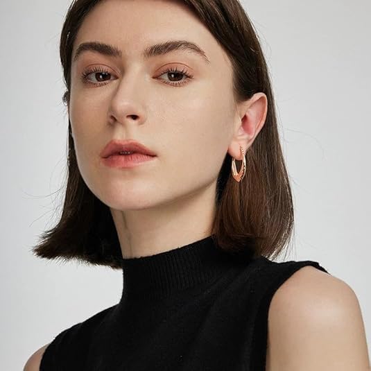 14K Gold Plated Hoop Earrings