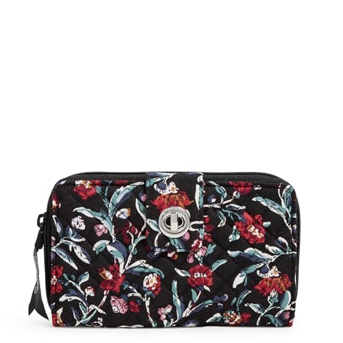 Image of Cotton Turnlock Wallet With Rfid Protection