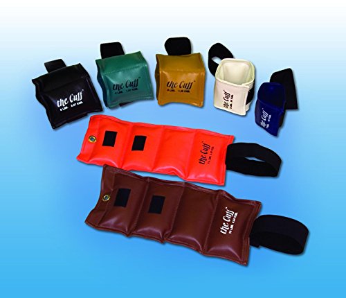 The Cuff Original Adjustable Ankle and Wrist Weight for Training, Dance, Running, Cardio, Aerobics, Toning, and Physical Therapy for Men and Women, 1 lb, Blue