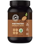 Stellar Labs Pure Cold-Pressed Chocolate Whey Protein Powder, Gluten-Free, High Protein, All Natu...