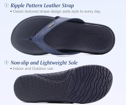 Image of KuaiLu Women's Orthotic Arch Support Flip Flop Sandals