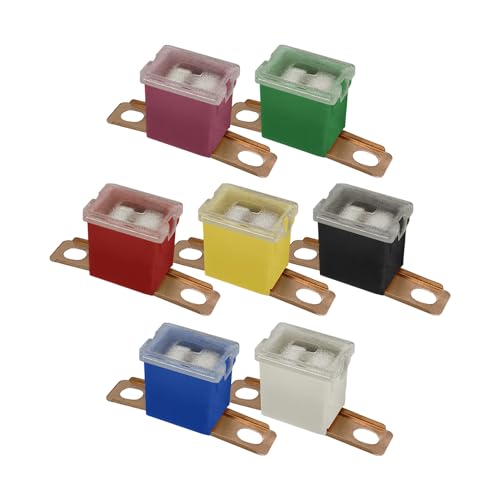 A.A 9/16″” Bent Male Terminal Multipack 30A, 40A, 50A, 60A, 80A, 100A, 120A Amp Fuse Replacement for PAL Auto Link, FLD Fuse Cartridge – Automotive Car Truck Audio RV (Multi Pack)