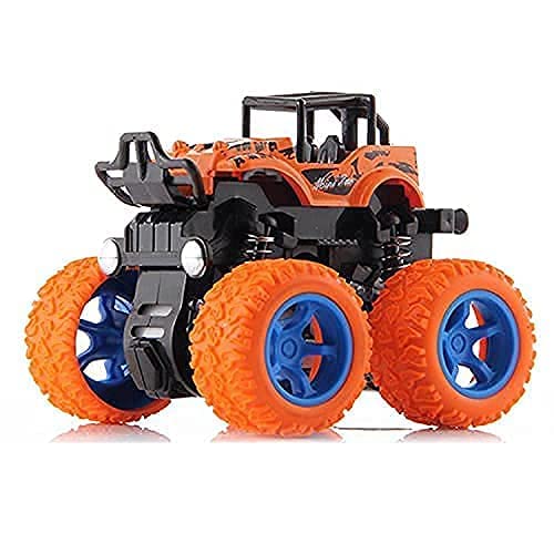 NEYU Monstar Truck, Push and Go Mini Off-Road Vehicle Inertia Car Monster Truck Children Dump Truck Stunt Car Educational Toy Car, 360 Degree Stunt car, Model Car Combo (Multicolour)