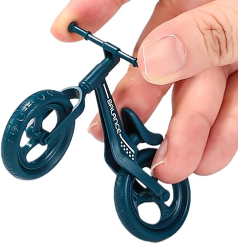 Jizlan 1Pc Random Color Small Finger Cycling, Small Mountain Cycling Figure Finger, Finger Bikes Scooter Tiny Toy, Small Mountain Cycling Figure Finger Playing Toy, Desktop Decoration