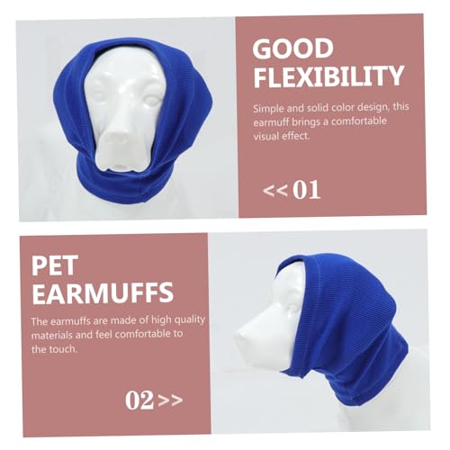 QUMIIRITY Winter Hunde Ohrenschutz Elastisch aus Weichem Material Kältefester Haustier Snood für Zuhause Ohrwärmer für Kleine und Große Hunde
