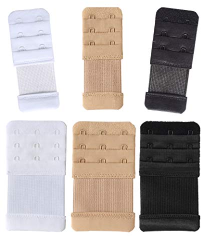 Image of SAMGU Women's Bra Extenders 3 Hook Elastic Stretchy Bra Extension Strap