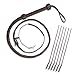 Sidewinder Bull Whip Cowhide Braided Leather Equestrian Costume Accessory Ranching Gear Sturdy Handle 12 Plaits Free 5 Crackers