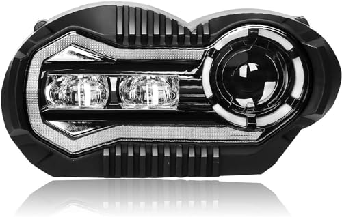 Insufficient Illumination from Low Beams - 2021-2024 BMW R 18, R 18B, & R 18 Transcontinental Motorcycles 4 E-Mark Approved LED Headlight High Low Beam with DRL LED Headlight Assembly Compatible with BMW R1200GS 2004-2012 R1200GS Adventure 2005-2013