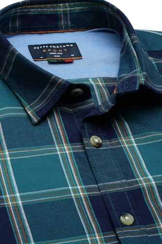Image of Peter England Men's Cotton Slim Fit Shirt