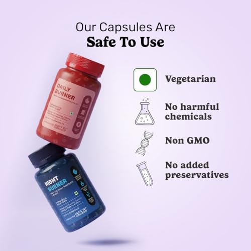 Image of What's Up Wellness Daily + Night Burner Combo | GLP1 for Weight Loss, Boosts Metabolism and Curbs Cravings | 24-Hour Weight Management | Burn Fat Day & Night