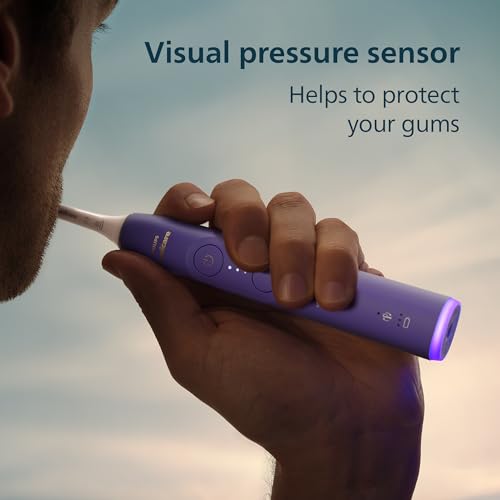 Image of Philips Sonicare 6700 Series Electric Toothbrush - Next-Generation Sonicare Technology, Pressure Sensor, 9 Brushing Settings, SmarTimer, BrushPacer, 21-Day Runtime, Travel Case, Purple, HX7417 /04
