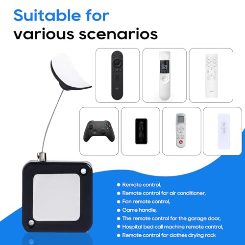 Image of Retractable Remote Control Tether Lock: 6.5 ft Upgraded Pulling Force Security Lanyard Lock with Adjustable Cable Leash Length Clasp for TV Remote Control, Gaming Controller, Tablets Showroom (10 PCS)
