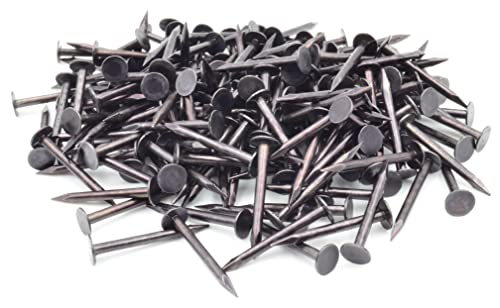 Design61 Kammzwecken 1,7 x 20 mm Nagel Nägel Großer Rundkopf Lange Scharfe Spitzen gebläut 100g ca. 230 Stück Cover