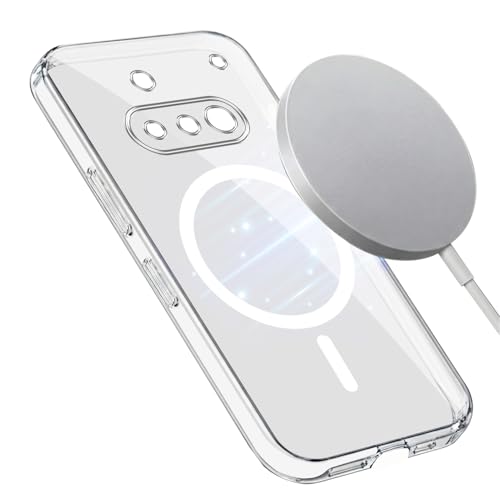 Image of Jkobi Lifetime Anti-Yellow MagSafe Compatible Clear Back Cover Case for Nothing Phone 3A 5G (Sleek Hard Crystal | Shockproof and Camera Protection)