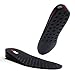 6FT Boost Height Increase Insoles Elevation Sole Taller Shoe Heel Lifts Inserts for Height 1.35 Inch for Men and Women Black