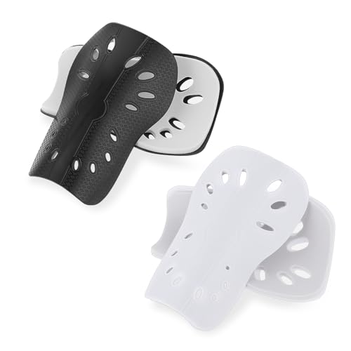 Molain 2 Pairs Soccer Shin Guards, Lightweight and Breathable Shin Guard Sleeves Adults and Kids Calf Shin Guards Protective Equipment Shin Guards for Men Women(5.3x3.3inch Children's Version)