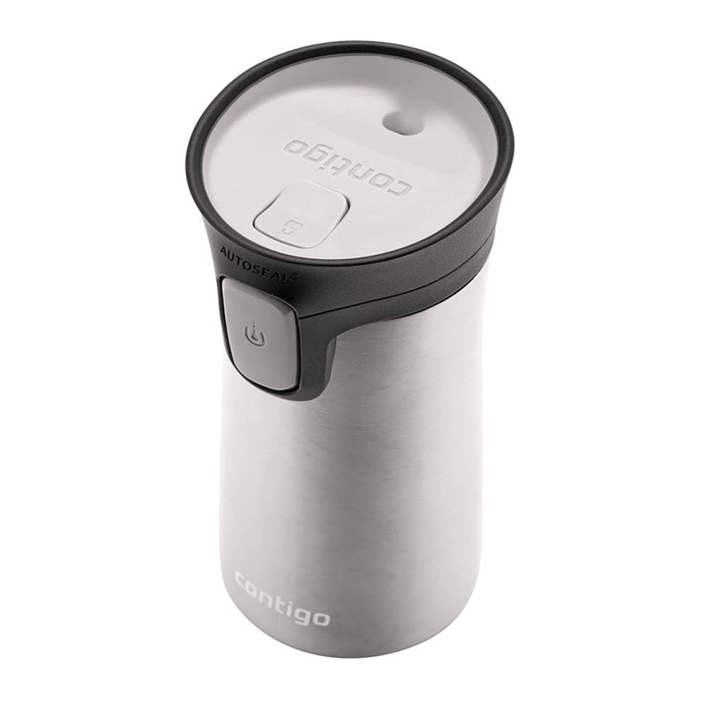 Contigo Pinnacle Autoseal taza térmica de viaje, taza de café de acero inoxidable, termo, vaso hermético, taza para bebidas calientes con tapa, sin BPA, fácil de limpiar