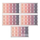 BESTonZON 5枚 用インデックスシール シンプルカラー装飾付き紙製タブ 節約で素早く参照可能 女性 男性対応 ルアクセサリー