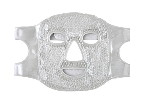 Fomi Hot And Cold Therapy Gel Bead Full Facial Mask Care | Ice Face Mask For Migraine Headache, Stress Relief | Reduces Eye Puffiness, Dark Circles | Fabric Back | Freezable, Microwaveable #TOP1