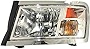 Evan Fischer Headlight Assembly Compatible with 2008-2010 Dodge Dakota Halogen Chrome Interior Driver Side