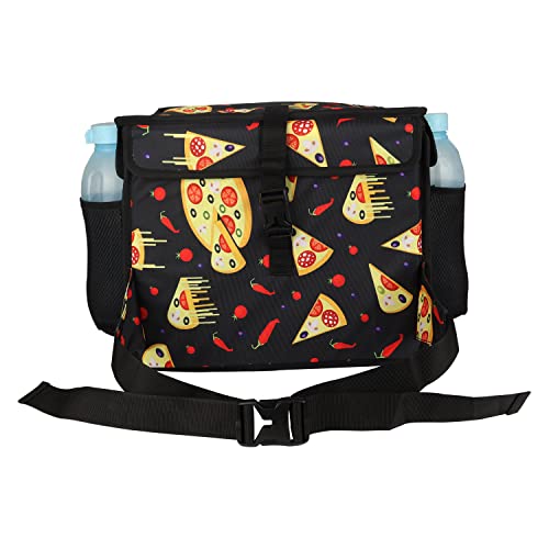 Image of 15 Inch Insulated Food Delivery Bag for Pizza Delivery, Cooler Bag, Food Warmers for Parties, Catering Supplies, Thermal Bags for Cold and Hot Food Carrier (27 Litres,15X15X12 INCH)