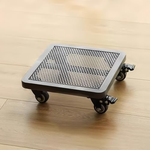 ������ �A�ؔ��� �L���X�^�[�t�� 360° ��] �X�g�b�p�[���b�N�t �ω׏d 200kg �v�����^�[�X�^���h �t�����[�X�^���h ���b�V������v���[�g �ϗt�A�� �����A���p �������O���p �o���R�j�[�뉀�|���b�N ���ی� �ړ��֗� �������ȒP (�O���[, 3
